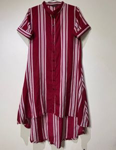 Striped Hi-Low Designer kurti