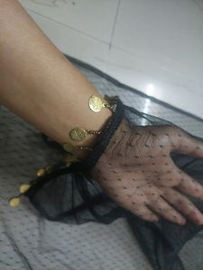 Trendy Black Straight Net Kurti(M)