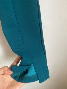 Shein Ultra High Waist Stylish Teal Pants