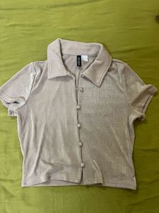 H&amp;M Cropped Shirt