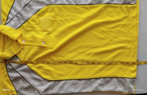 Yellow &amp; Gray Polo T Shirt
