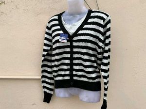 Striped Cardigan - Classic Style