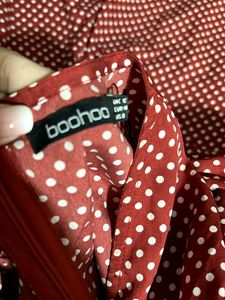 Polka Dot Tie-Front Romper