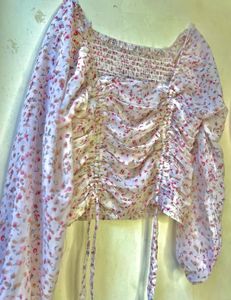 Floral Drawstring Blouse🌸