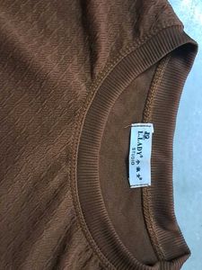 Brown Crewneck Sweatshirt