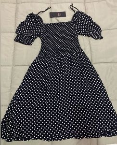 ONLYPolka-Dot Print A-line Dress