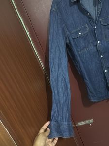 Denim Long Sleeve Shirt For Sale