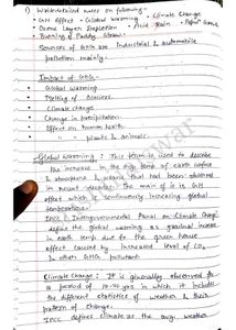 Environment(EVS) Engineering AKTU B.Tech Notes