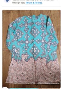 Embroidered Kurta And 2 Tops Combo