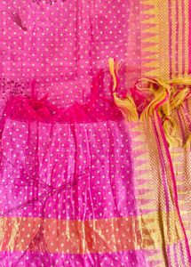 Teal &amp; Pink Kurta With Duppata XXL