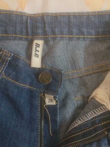 Denim Mid Calf Length Pant