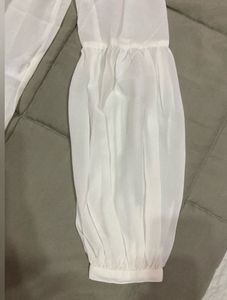 ONLY Women White Solid LaceInsert Top