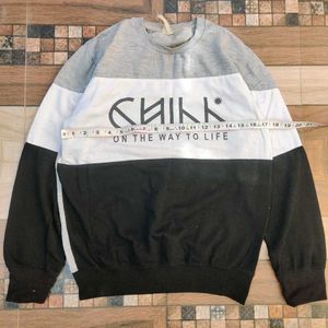 streachable unisex Stylish Color Block Sweatshirt