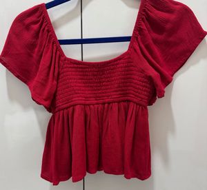 Red Hollister Top
