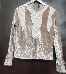 Tan Color Winter Top For Girl Or Woman 32 Bust