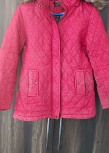 pinkish red Quilted Jacket
