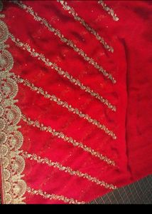 Jari Work Festive Saree &amp; Blouse