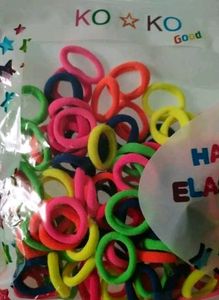 100 Colorful Hair Ties - Bundle Deal