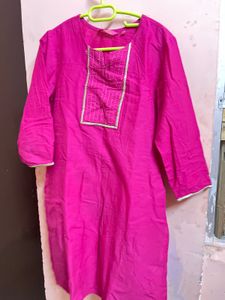 Pink Kurta For Office And Daily Wear