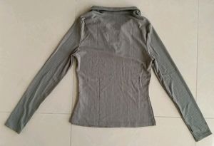 SHEIN Grey Full Sleeve Shirt Size:M