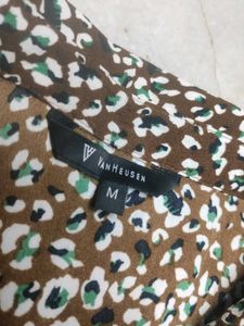 Van Heusen Brown Patterned Shirt