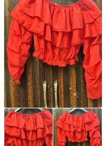 Red Crop Top