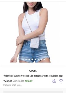 Khaki Solid Regular Fit Sleeveless Top