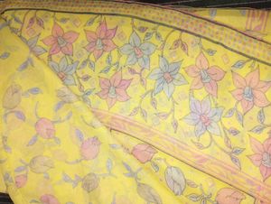 Floral Print Saree
