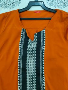 Orange Tunic Top