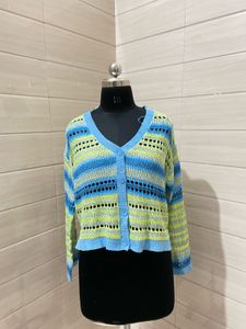 TOM TAILOR DENIM Knit Cardigan in Mixed Colors