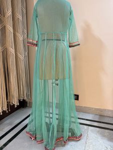 Embroidered Sheer Shrug