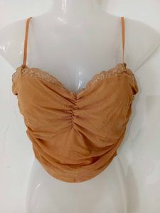NUDE RUCHED TOP