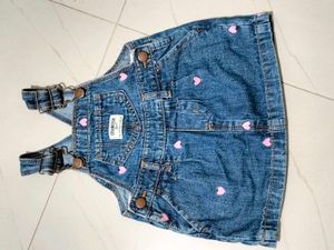 Denim Dungaree 6-9 Months