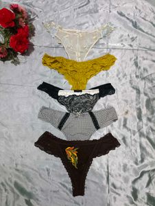 Cute Thong Panty Set