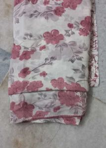 Floral Print Sarees - Set of Two