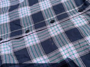 Casual fit checks shirt for women, size small