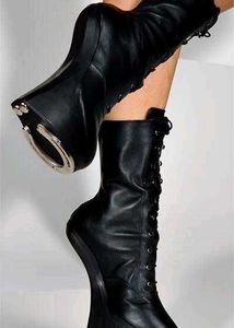 Red Hoof Heel Boots