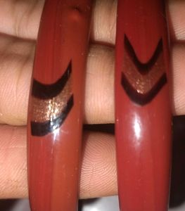Red &amp; Gold Bangle 2 Set