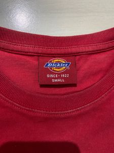 Deep Red Dickies T-shirt
