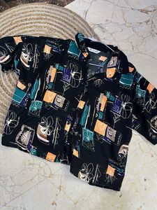Black crop shirt for office wear