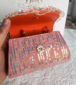 Pearl Embellished Clutch