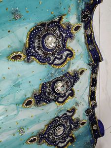 Bridal Lehenga Choli Saree With Stiched Blouse