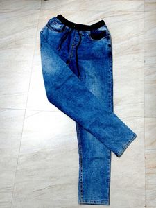 Stylish Men's Blue Denim Joggers
