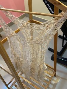 Boho Lace Detail Tank Top