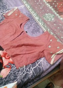 Heavy Net Saree With Blouse