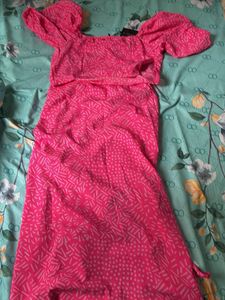 Hot Pink Print Two-Piece Set