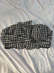 Bandeau Check Top