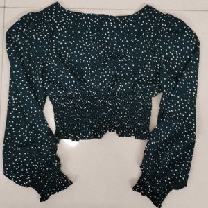 Polka Dot Crop Top
