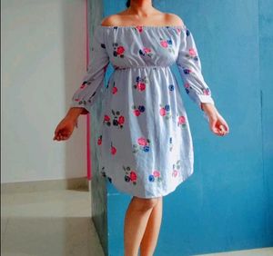 Beautiful Off-shoulder Floral Dress