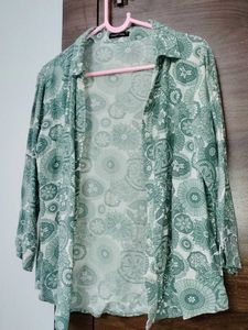 Floral Print Button-Down Shirt